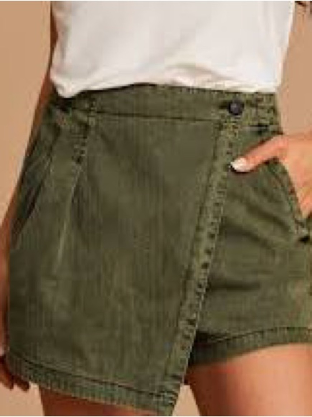 Free People Issa Olive Green Skort